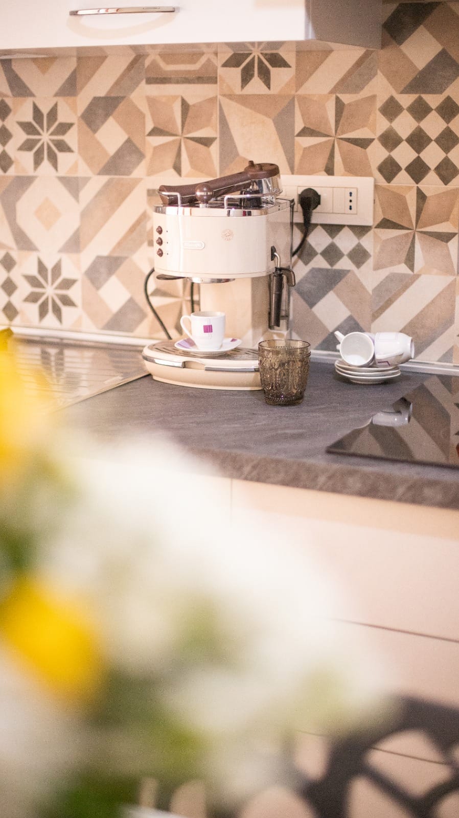 La macchina del caffè in cucina